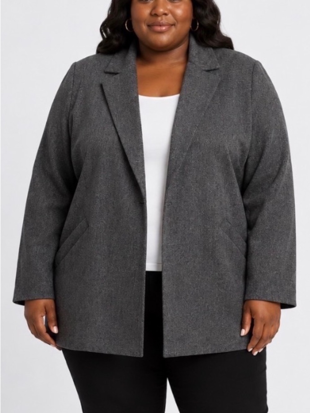Treasure & Bond Gray Blazer Women’s Size 2XL Classic Career Jacket